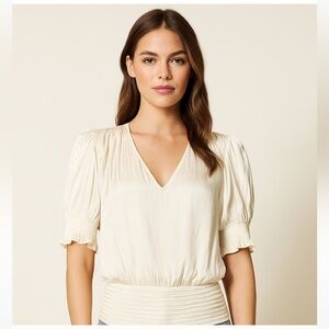 Ramy Brook Cream Blouse NWT Retail $325